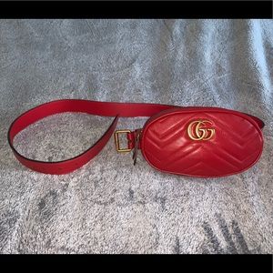 Gucci GG  Marmont matelassé leather belt bag